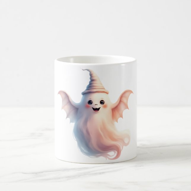 Spooky Halloween T-Shirt – Funny Ghost Coffee Mug (Center)