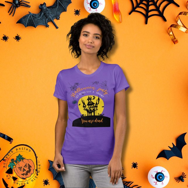 Spooky Halloween T-Shirt – Haunted House & Ghostly (Creator Uploaded)