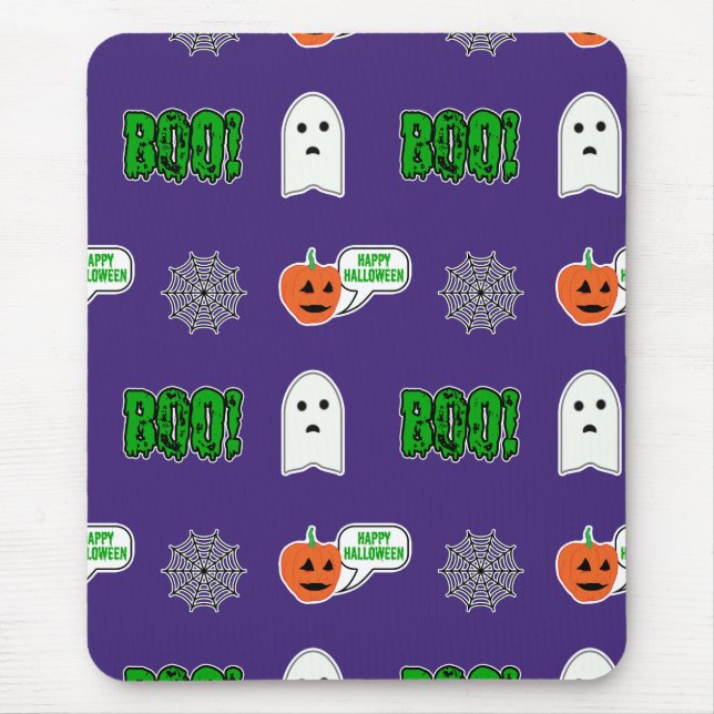 Spooky Halloween Theme Mouse Mat (Front)