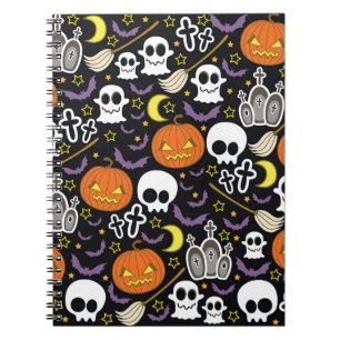 Spooky Halloween: Themed Background Design. Notebook