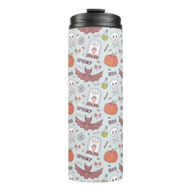 Spooky Halloween Thermal Tumbler (Front)
