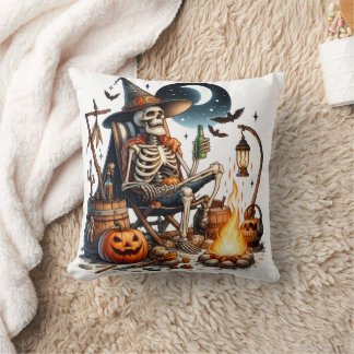 Spooky Halloween Throw Pillow