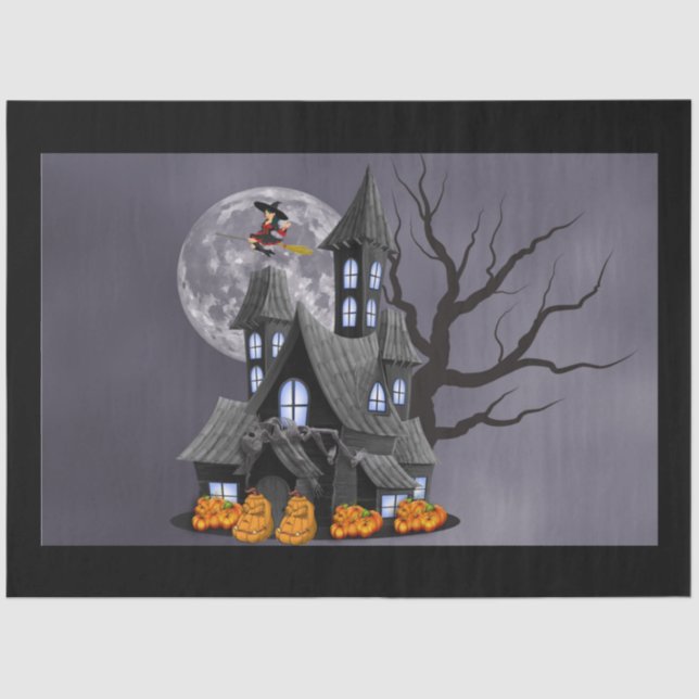 spooky halloween tissue paper (Front)