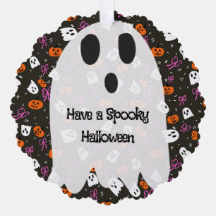 Spooky Halloween  Tree Decoration Card