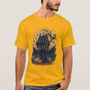 Spooky Halloween Treehouse Men's T-Shirt