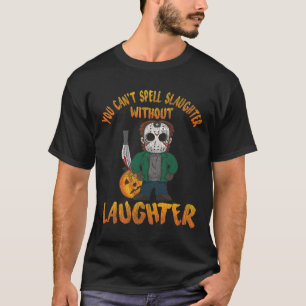 Spooky Halloween Trick Or Treat Funny Hockey Mask  T-Shirt
