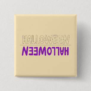 Spooky Halloween Typography with Seasonal Energy 15 Cm Square Badge