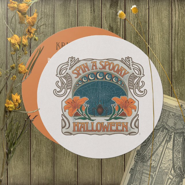 Spooky Halloween Vintage Style Dark Whimsy  Invitation (Creator Uploaded)