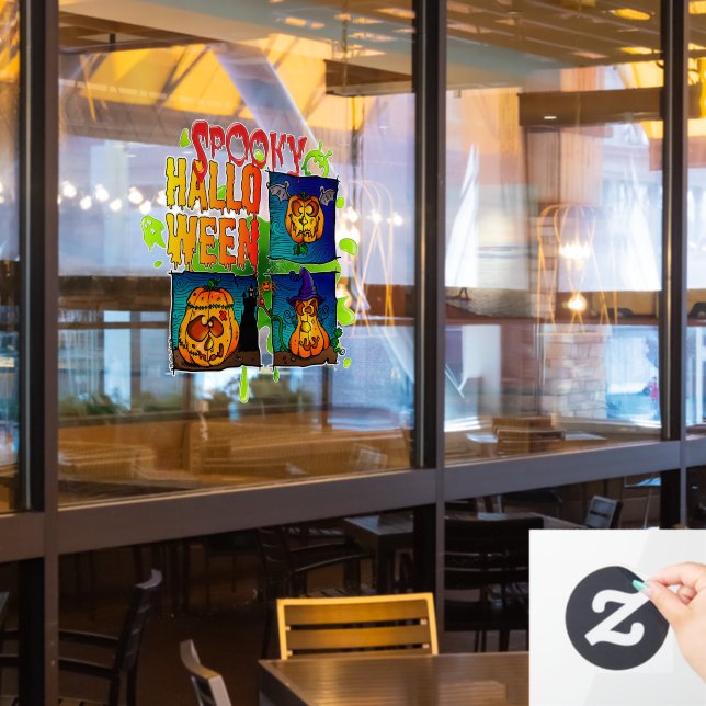 Spooky Halloween Window Cling (Restaurant Window)