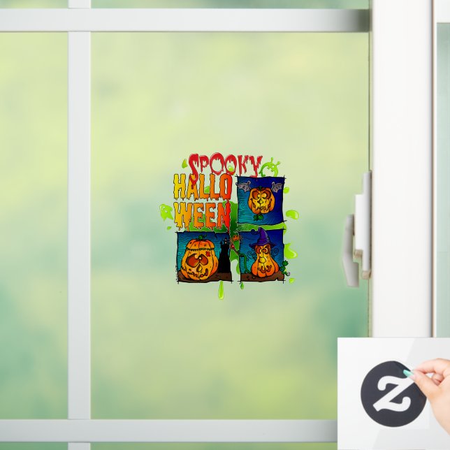 Spooky Halloween Window Cling (Home)