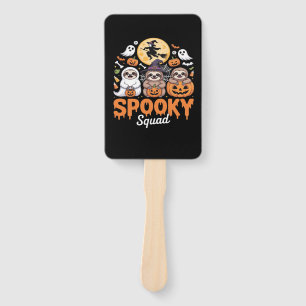 Spooky Halloween Witch Funny Horror Sloths Essenti Hand Fan