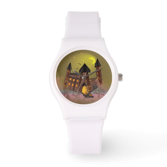 Spooky Halloween witch house and vampires castle  Watch (Front)