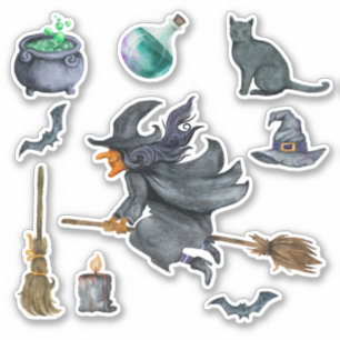 Spooky Halloween Witch themed 