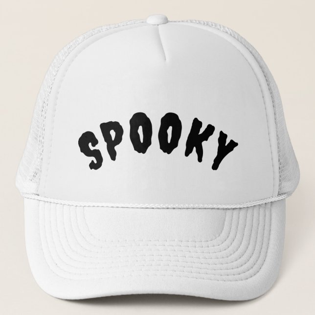 Spooky Halloween Witch Trucker Hat (Front)
