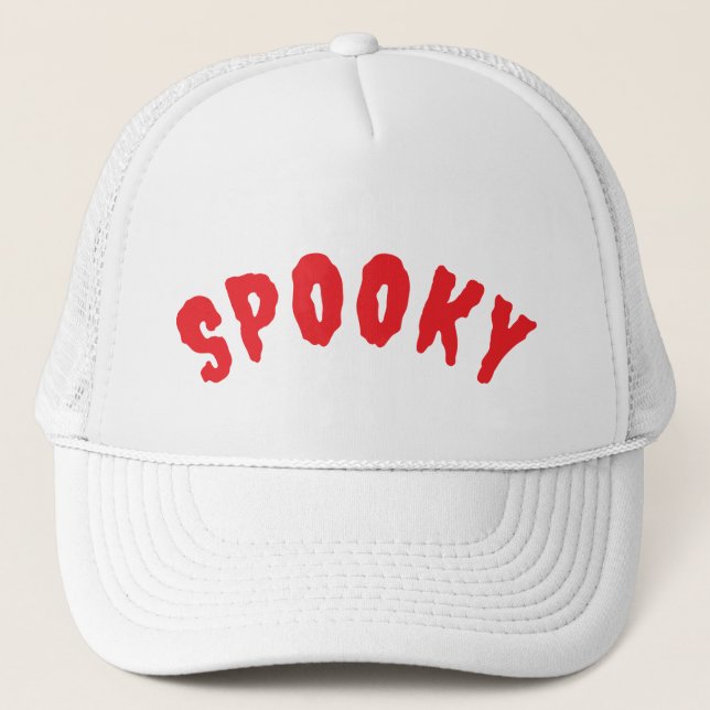 Spooky Halloween Witch Trucker Hat (Front)