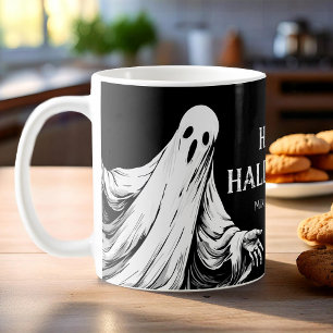 Spooky Halloween with ghost Coffee Mug