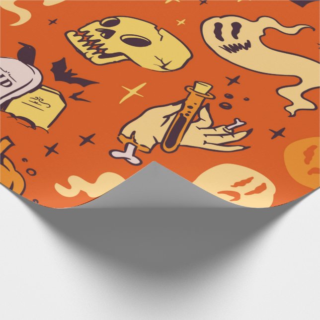 Spooky Halloween Wrapping Paper (Corner)