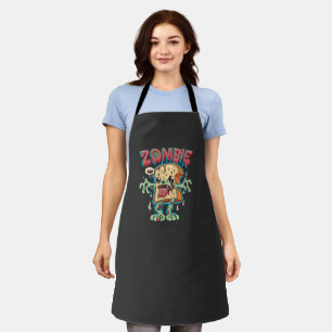 Spooky Halloween Zombie Toast Funny Halloween Gift Apron