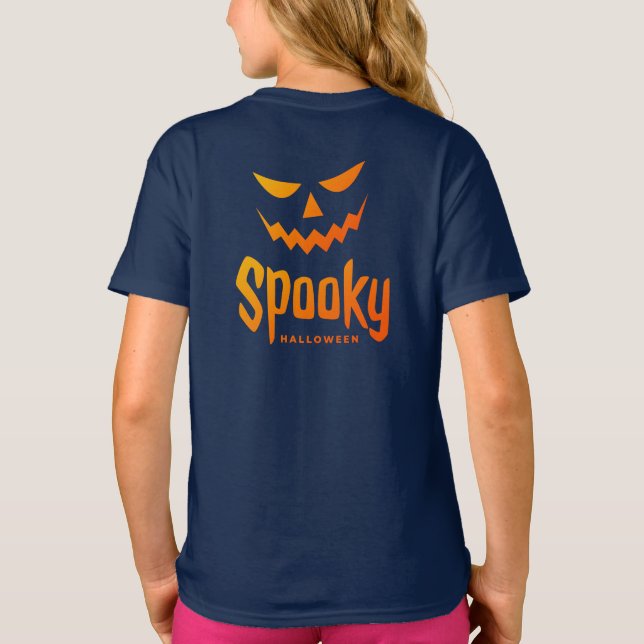 Spooky Happy Halloween Costume for girls T-Shirt (Back)