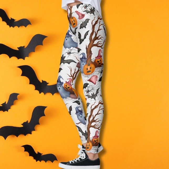 Spooky Happy Halloween Costume  Leggings (Creator Uploaded)