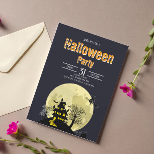 Spooky Happy Halloween Costume Party Invitation 3
