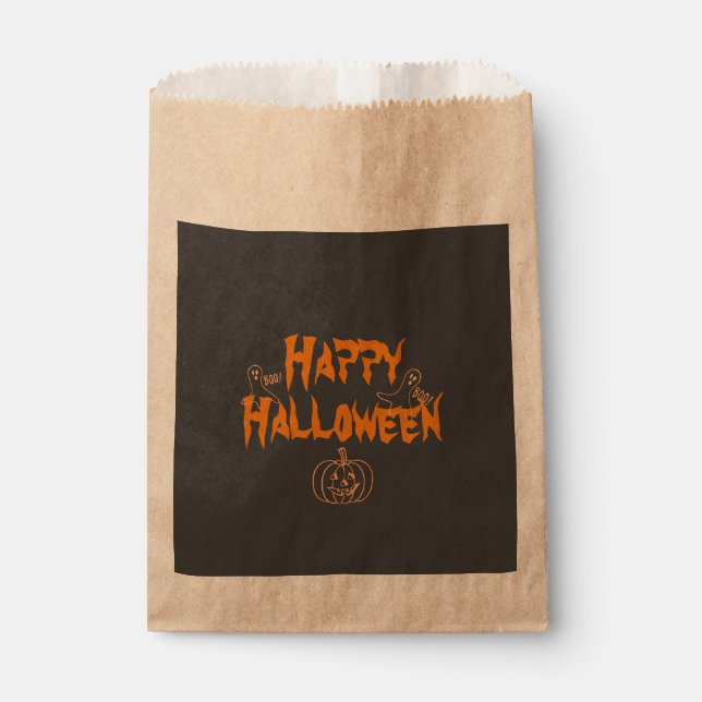 Spooky Happy Halloween Favour Bags (Front)