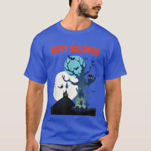 Spooky Happy Halloween Haunted House T-Shirt