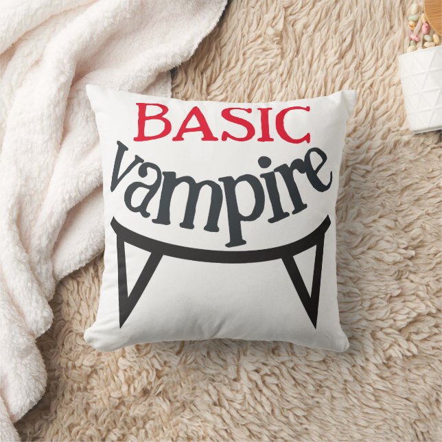 Spooky Happy Halloween party Basic vampire teeth Cushion (Blanket)