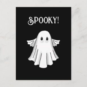 Spooky Happy Halloween Postcard