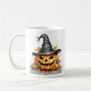Spooky Happy Halloween Pumpkin Coffee Mug