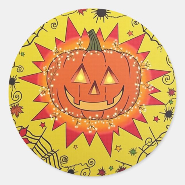 Spooky Happy Halloween Sticker (Front)