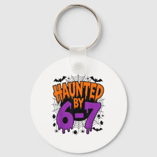 Spooky Haunted 67 Meme Six Seven 6-7 Funny Humor  Key Ring