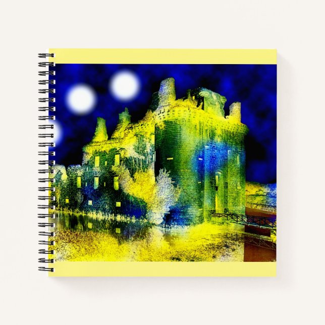 Spooky haunted castle notebook (Front)