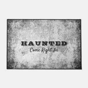 Spooky Haunted House Grunge Old Distressed Doormat