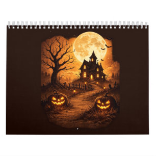 Spooky Haunted House Halloween Calendar