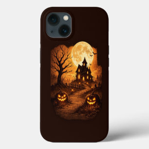 Spooky Haunted House Halloween iPhone 13 Case
