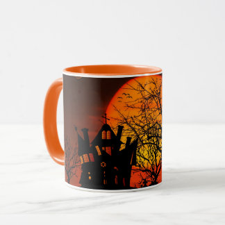 Spooky Haunted House Halloween Mug