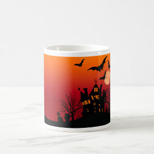 Spooky Haunted House Halloween Night  Coffee Mug