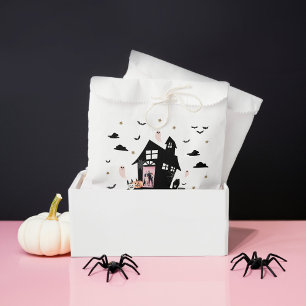 Spooky Haunted House Halloween Party Custom Photo Favour Bags