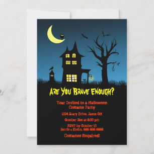 Spooky Haunted House Halloween Party Invitation