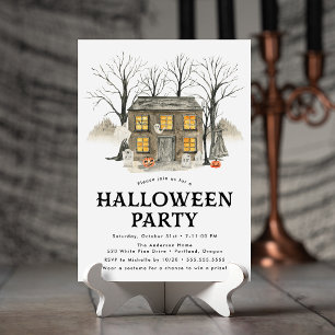 Spooky Haunted House Halloween Party Invitation