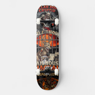 Spooky Haunted House Halloween Pumpkin Biker Skateboard