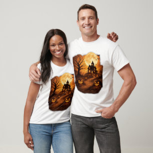 Spooky Haunted House Halloween T-Shirt