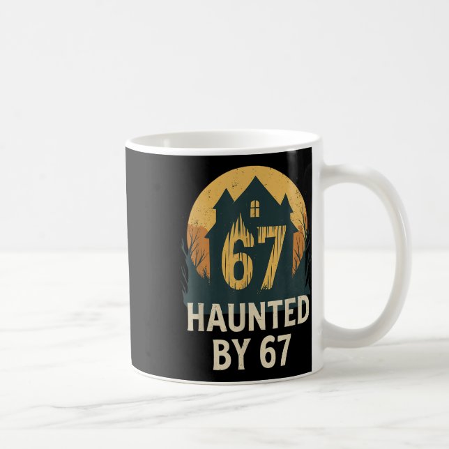 Spooky Haunted House Meme 67 Funny Math Humor 6x7  Coffee Mug (Right)