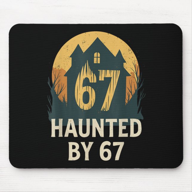 Spooky Haunted House Meme 67 Funny Math Humor 6x7  Mouse Mat (Front)