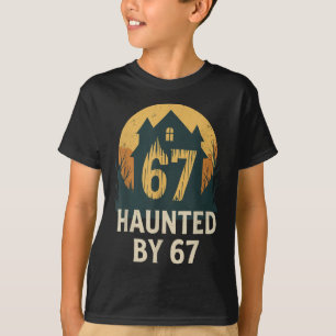 Spooky Haunted House Meme 67 Funny Math Humor 6x7 T-Shirt