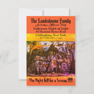 Spooky Haunted Mansion Halloween Text