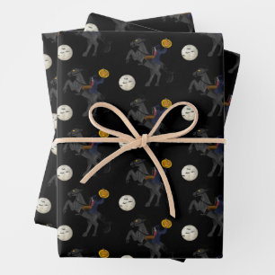 Spooky Headless Horseman Sleepy Hollow Halloween Wrapping Paper Sheet
