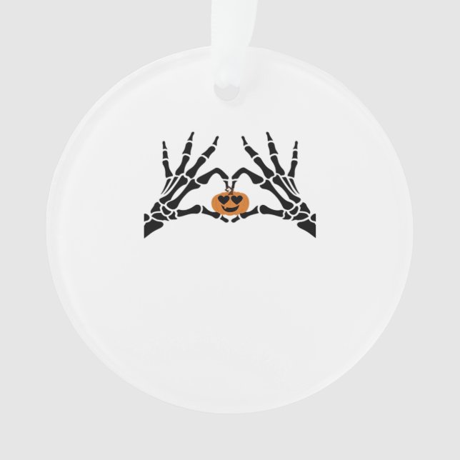 Spooky Heart Hands Classic Ornament (Front)