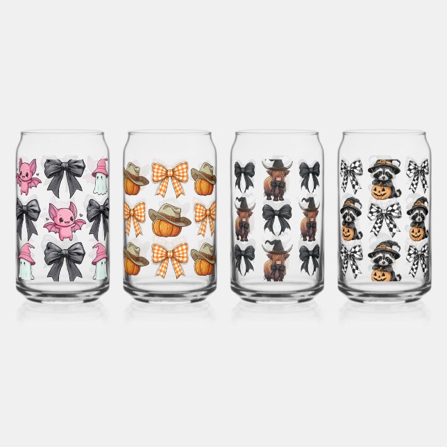 Spooky Herd & Midnight Bandits Can Glass (Front)